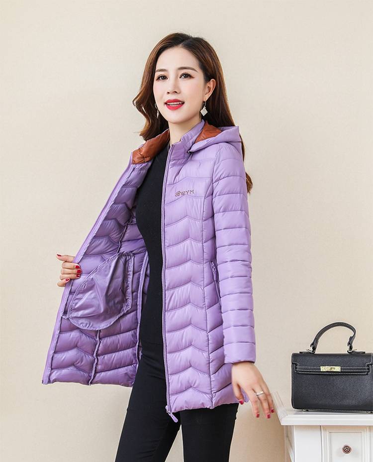 Women's Padded Mid-length Slim Fashion Slim Padded Jacket