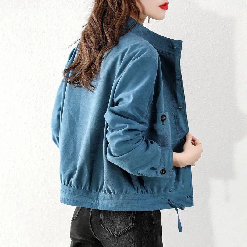 Versatile  Loose And Thin Solid Color Jacket