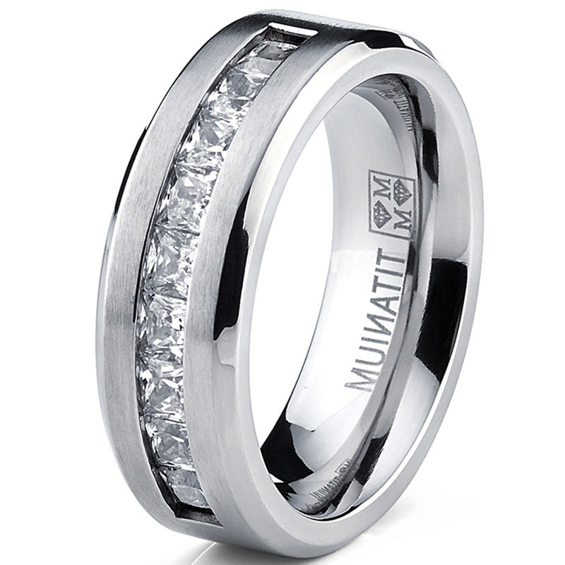 Diamond Men's Rings Luxury Wedding Engagement