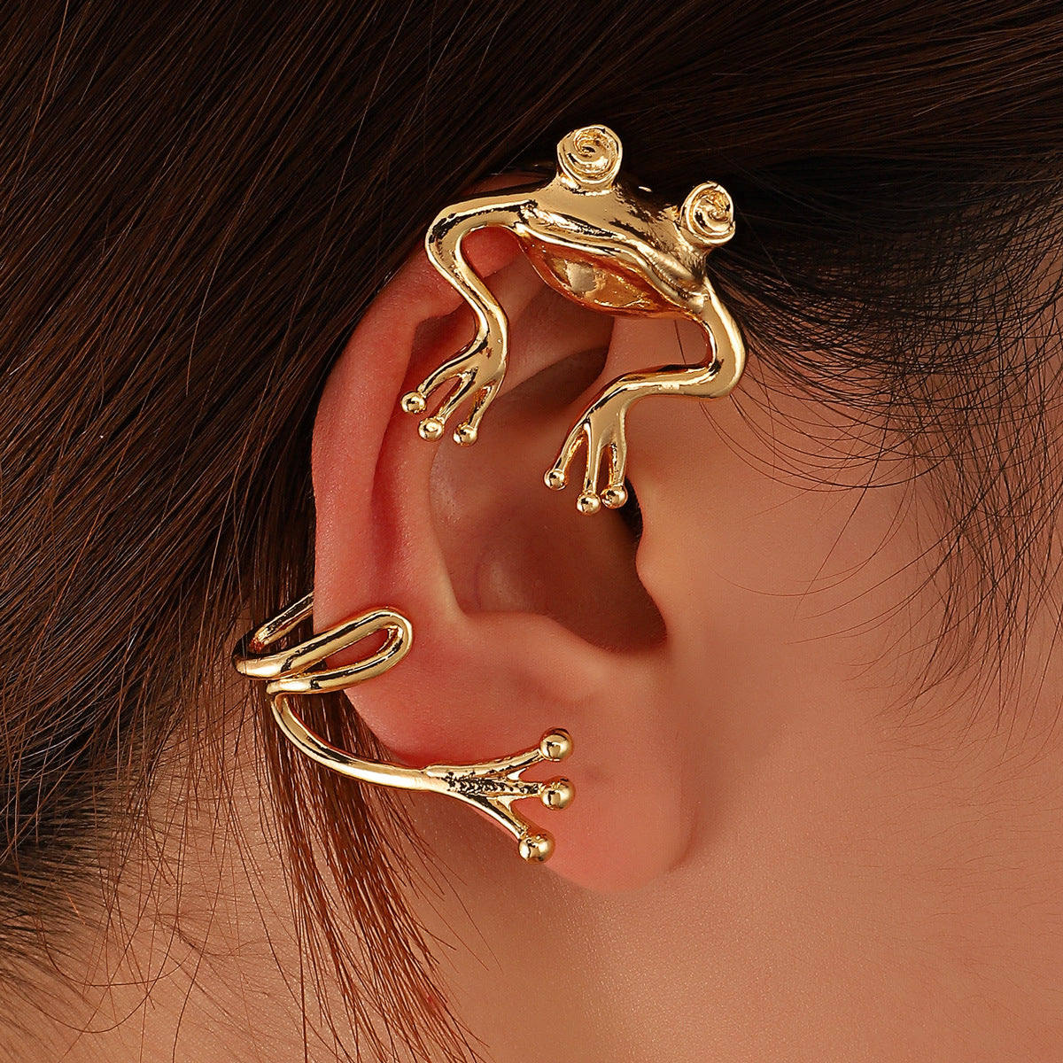 Fashion Metal Frog Without Hole Ear Clip