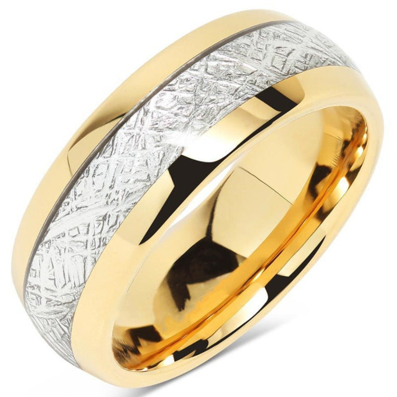Stylish 18K Gold Men's And Women's Micro-set Zircon Matching Rings