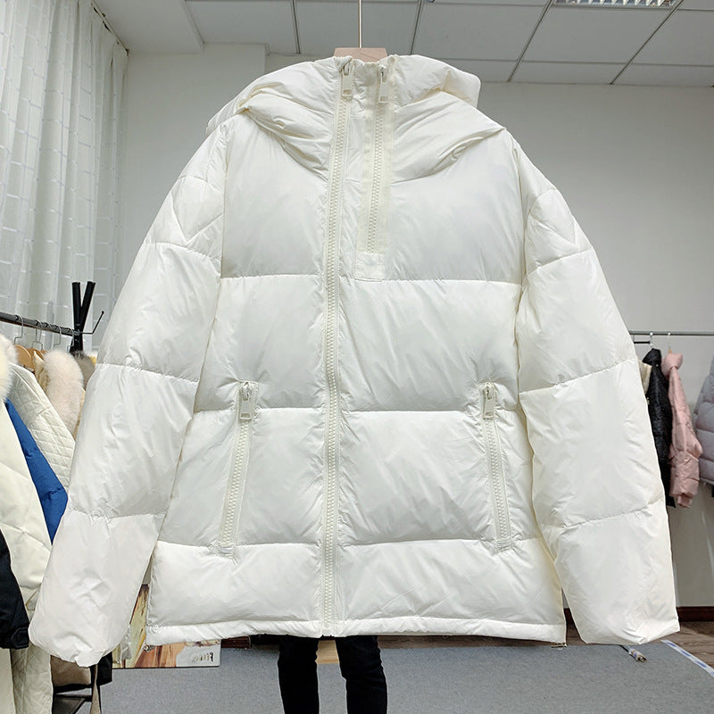 New Korean Style Small White Duck Down Jacket