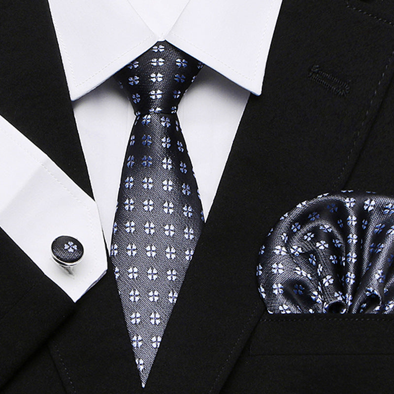 Men's Tie Three-Piece Suit Of New Cashew Flower Series Tie