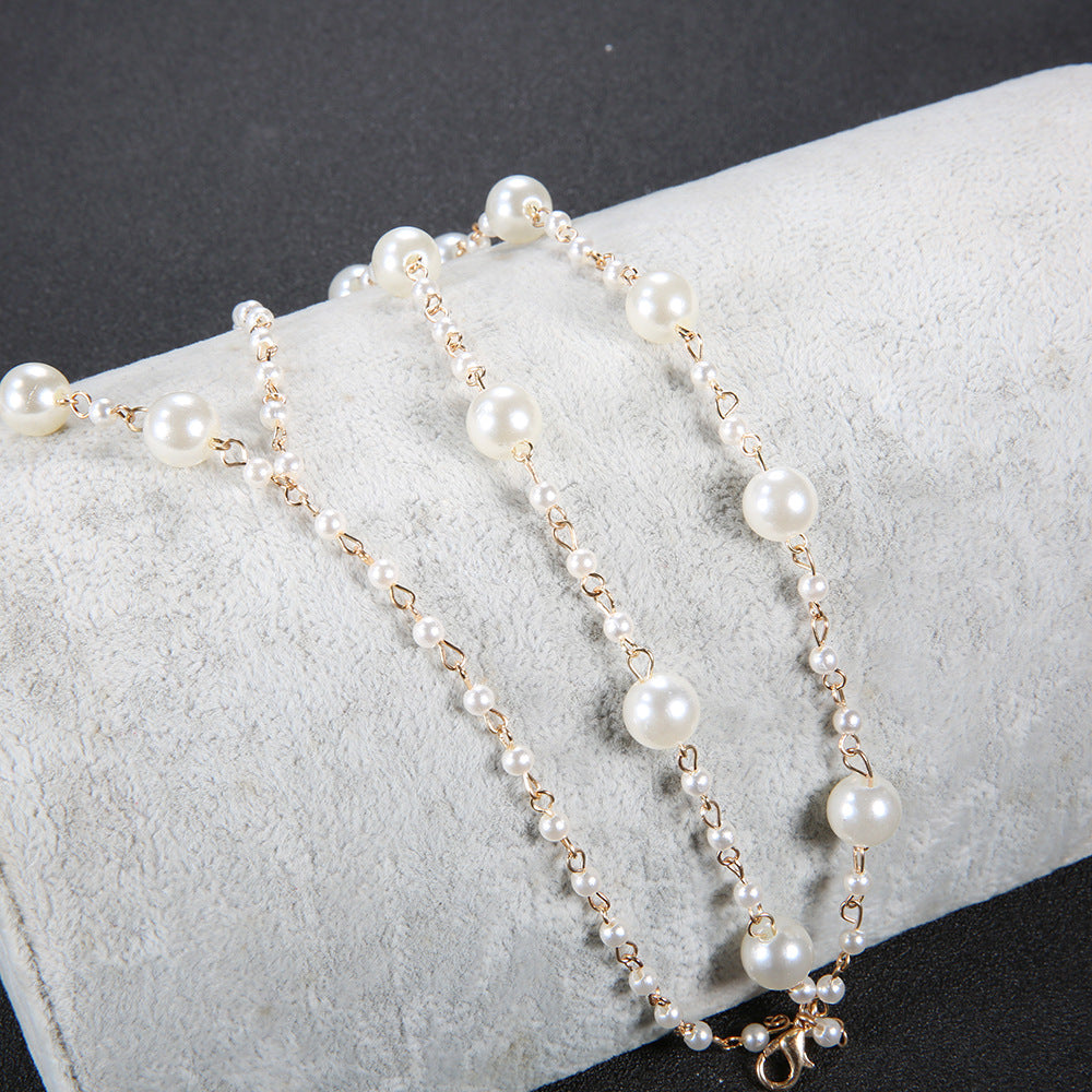 EBAY Beach Anklet Simple Multilayer Pearl Yoga
