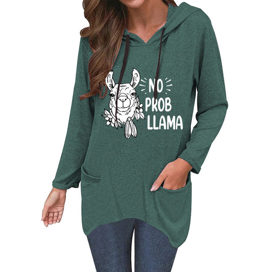 No Prob Llama Cute Cat Ear Sweater