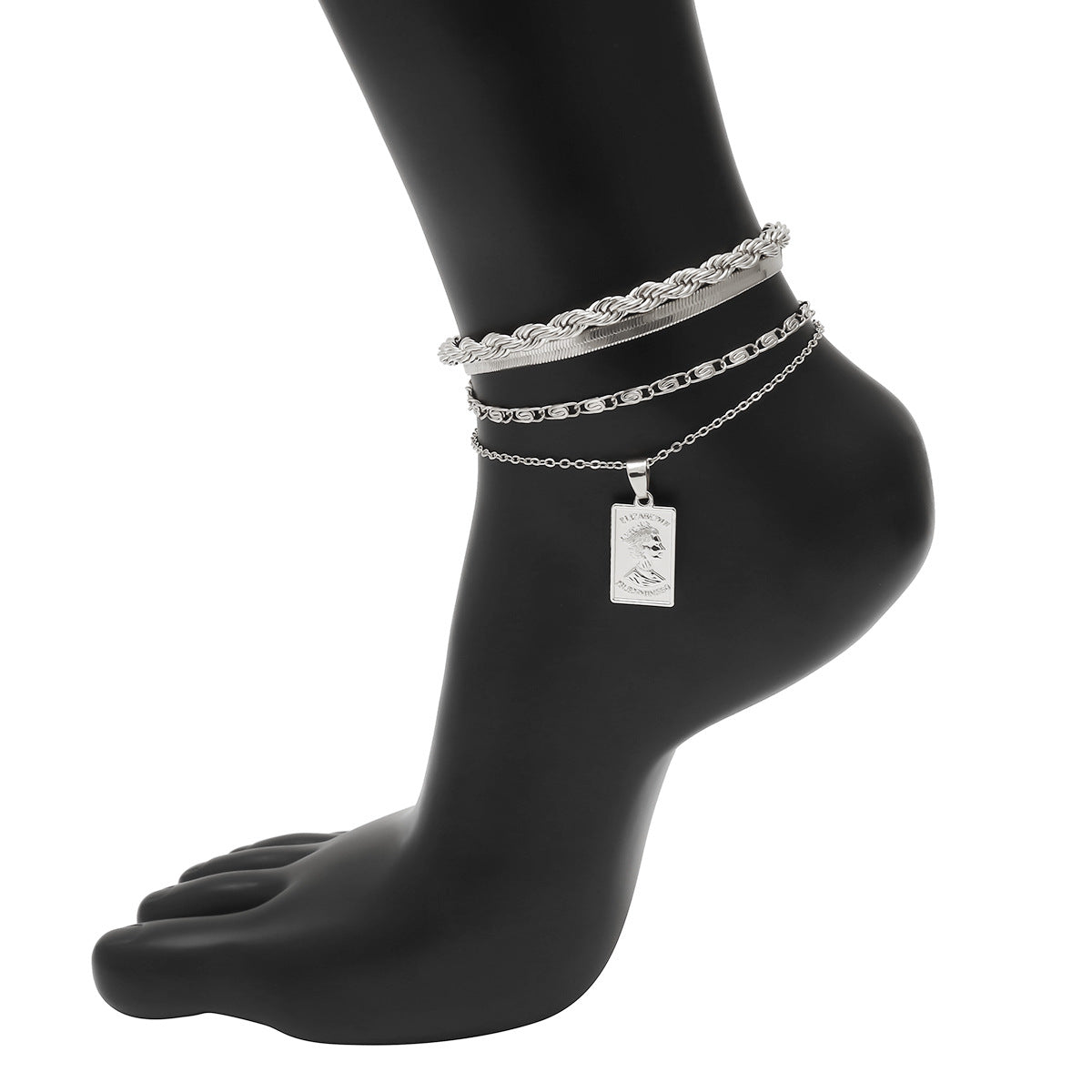 Network Red Tide Exaggerated Anklet Female