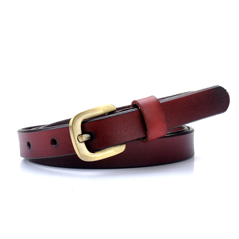 Genuine Genuine Cowhide Vintage Women's Belt