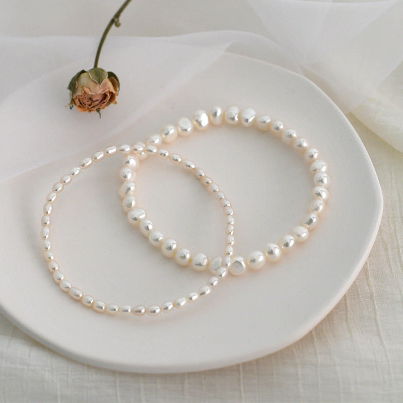 Freshwater Pearl Anklet With Single Temperament