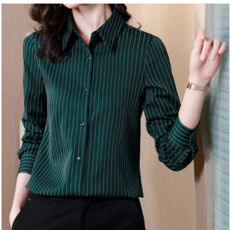 Slim Fit And Slim Professional Shirt Fashionable Temperament Longsleeved Top