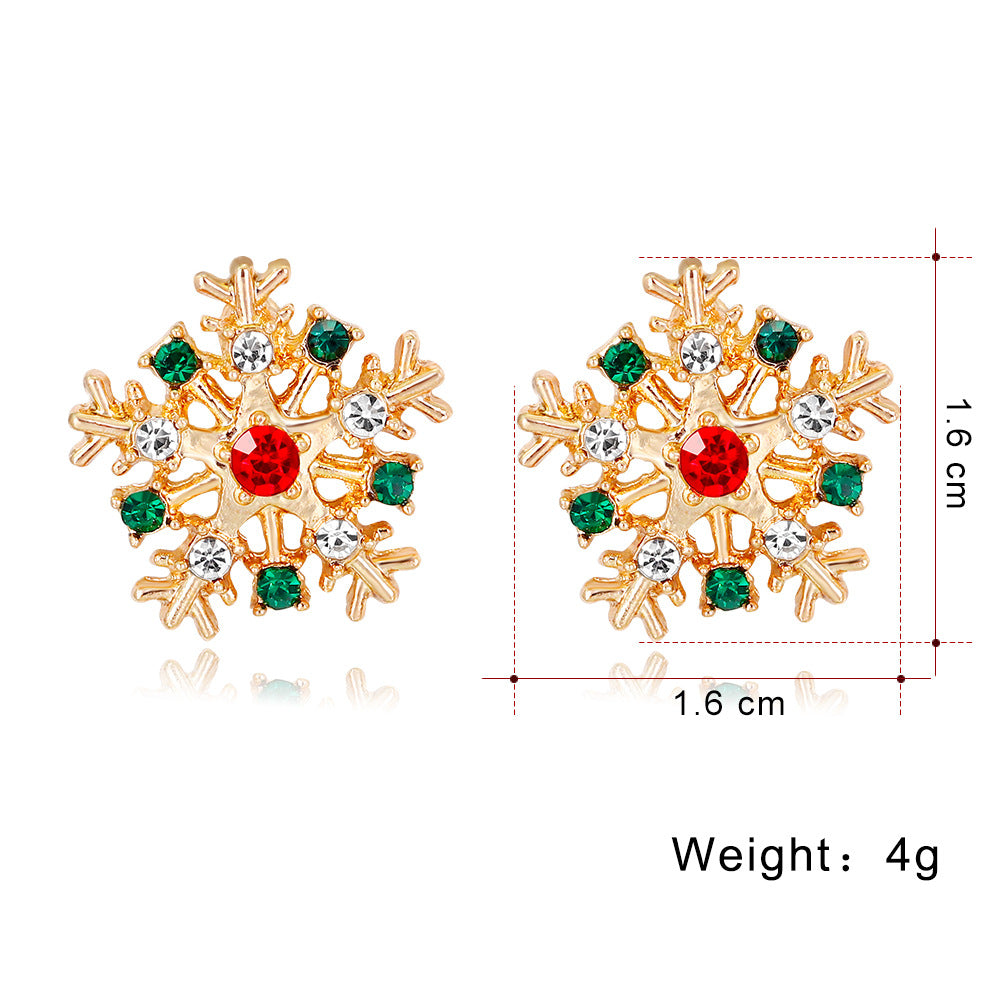 Christmas Series Earrings Fashion Creative Alloy