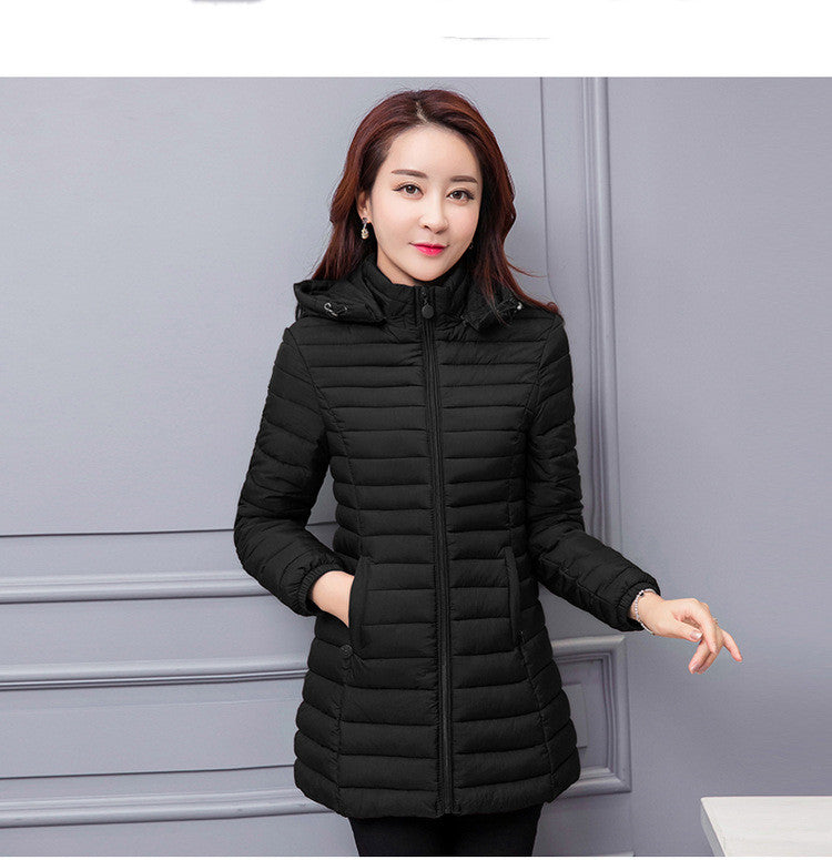 Women's Mid-length Lightweight Down Coat