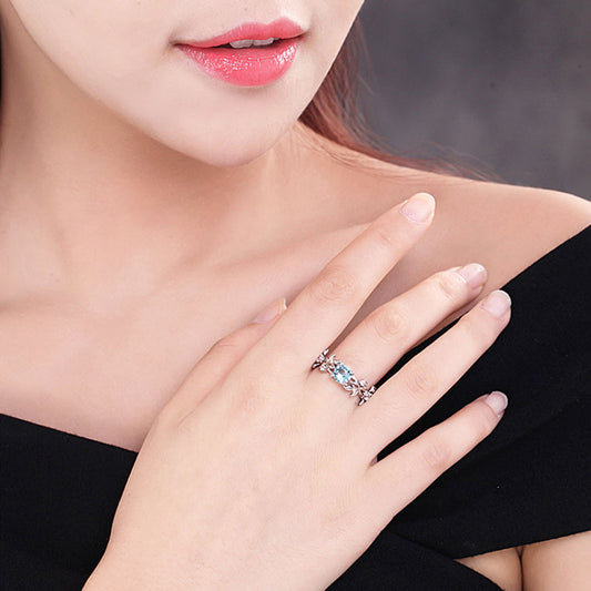 Beautiful fashion zircon jewelry engagement ring