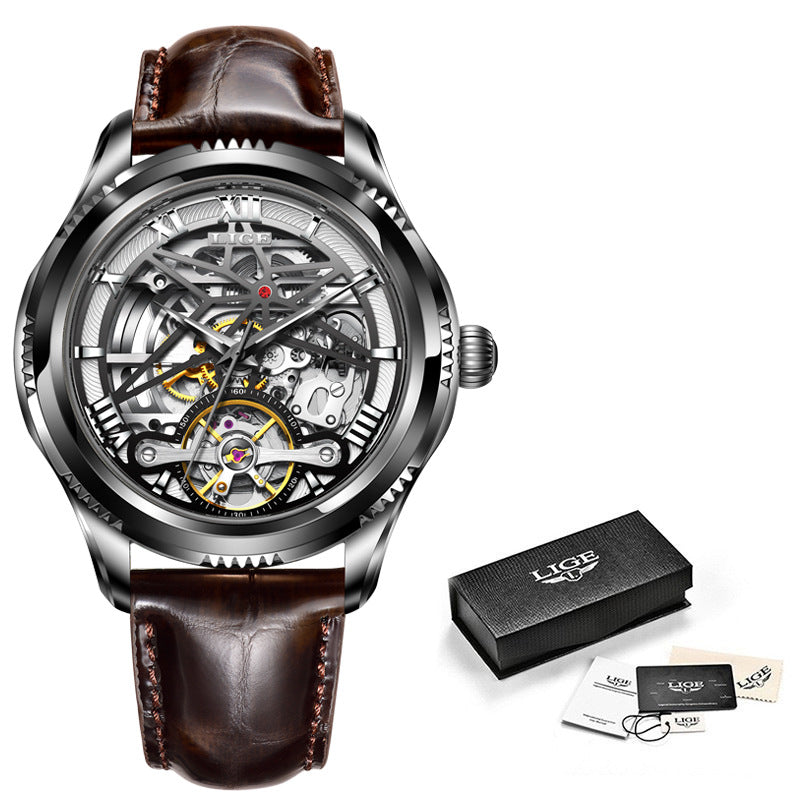 Mechanical Watch New Concept Skeleton Design Tourbillon Waterproof Watch