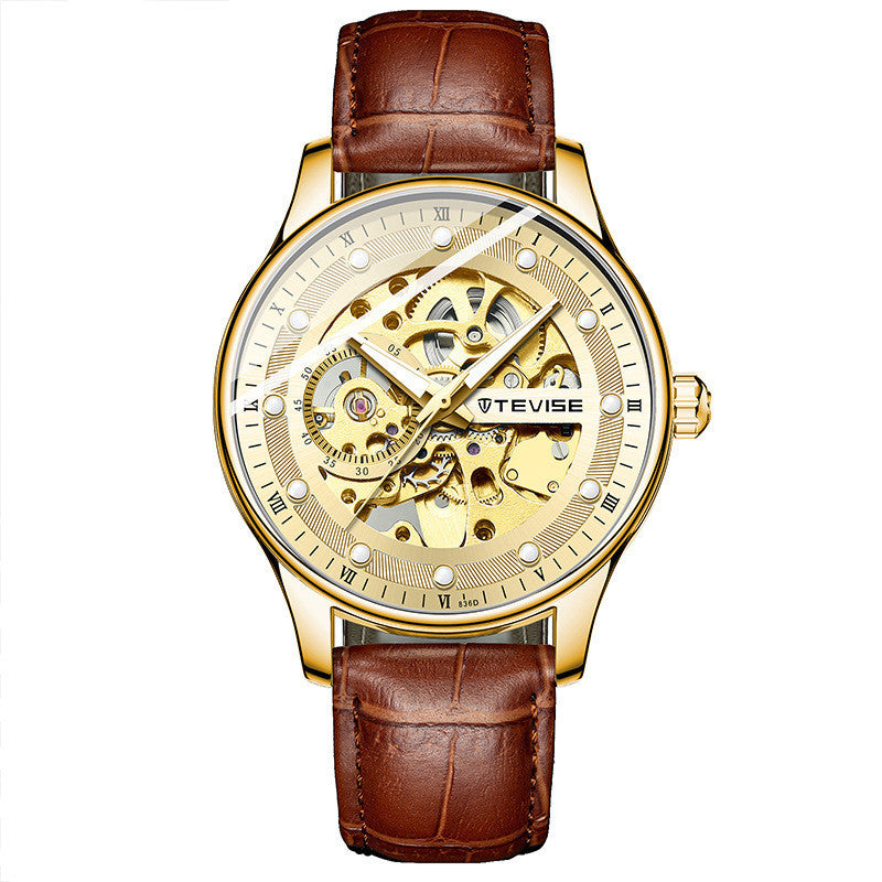 New Hollow Fashionable Waterproof Mechanical Watch