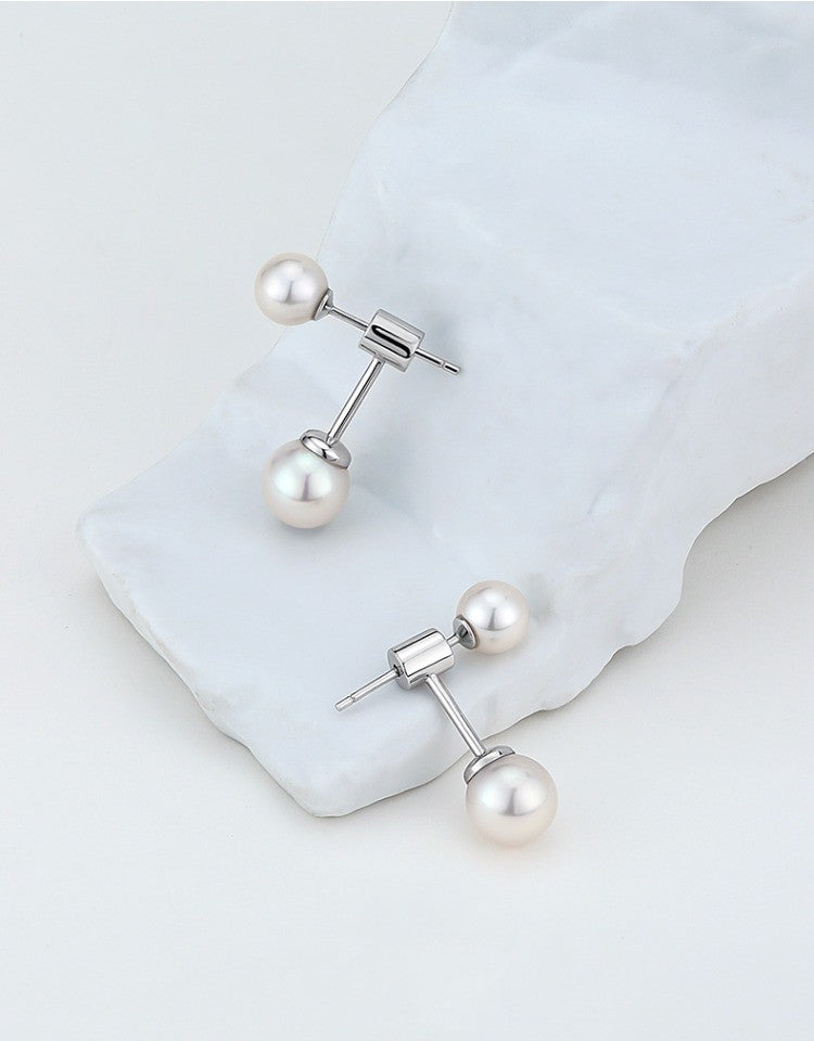 Freshwater Pearl Female Sterling Silver Earrings