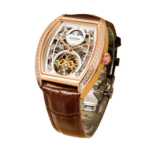 Watch Fully Automatic Mechanical Hollow Square