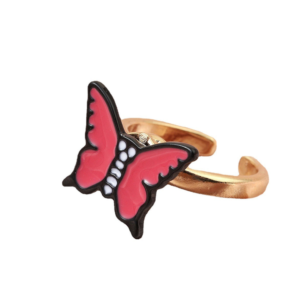 Fashion The Same Sweet Butterfly Revolving Ring