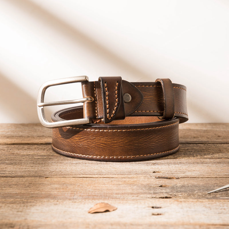 Layer Cowhide Men's Belt Cart Line