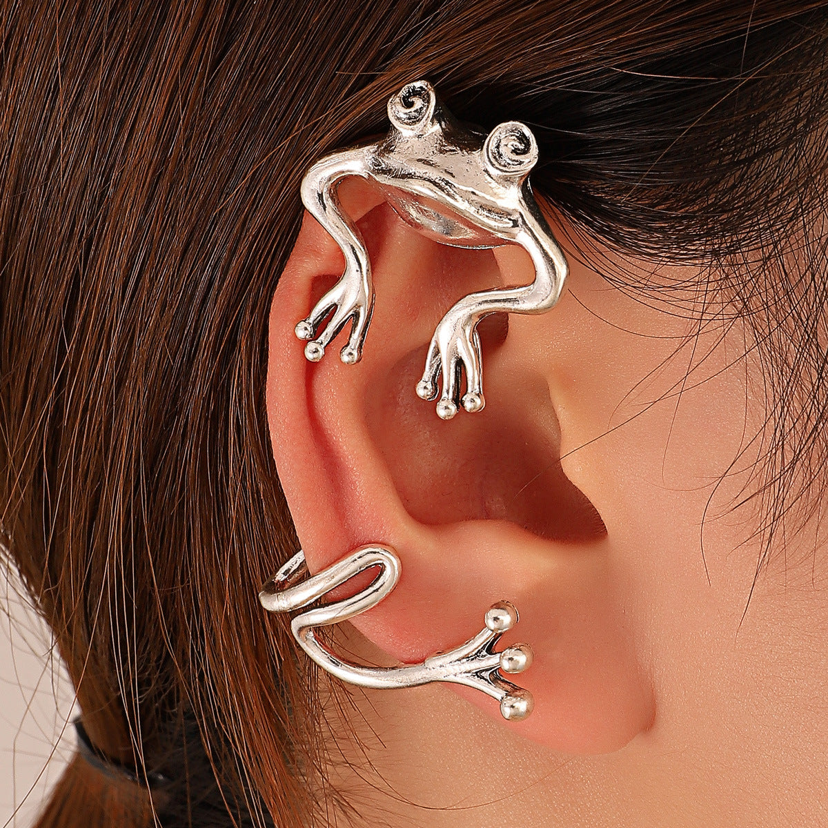 Fashion Metal Frog Without Hole Ear Clip