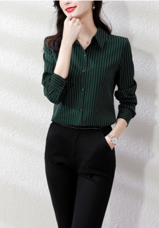 Slim Fit And Slim Professional Shirt Fashionable Temperament Longsleeved Top