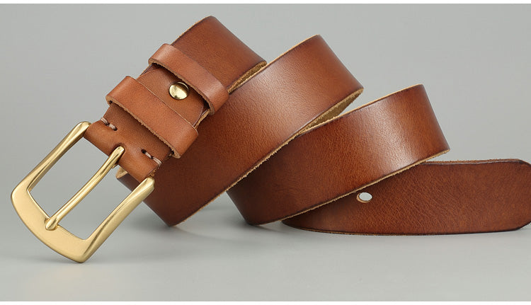 Handmade Casual Trend Men's Belts Cowhide