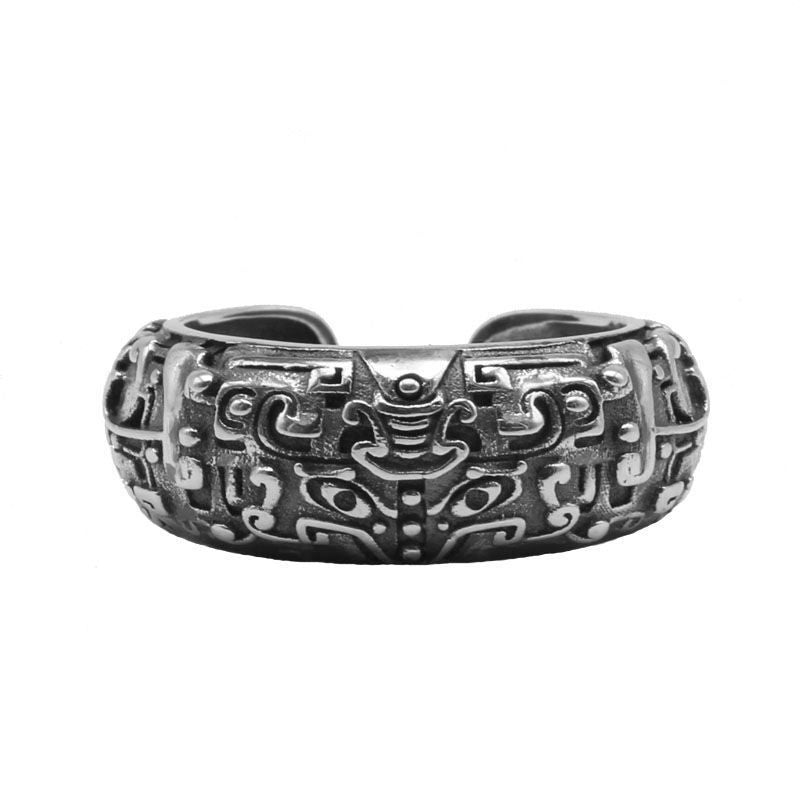Divine Beasts, Gluttonous, Lucky, Transport, Evil, Non-fading Ring, Domineering Hipster, Retro, Old, Opening, Adjustable