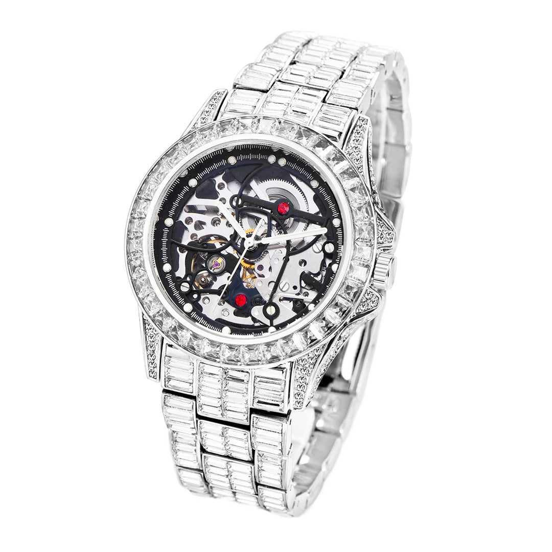 Full Bore Automatic Hollow Mechanical Men's Watch