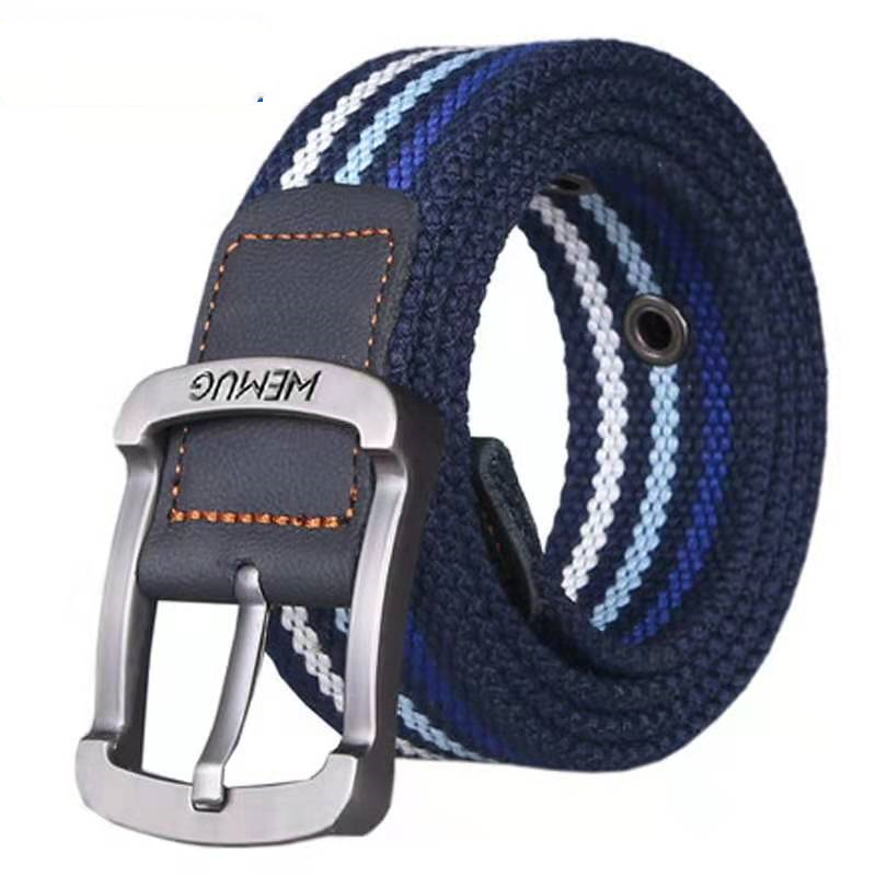 Casual Outdoor Men's Ladies Pin Buckle Canvas Belt