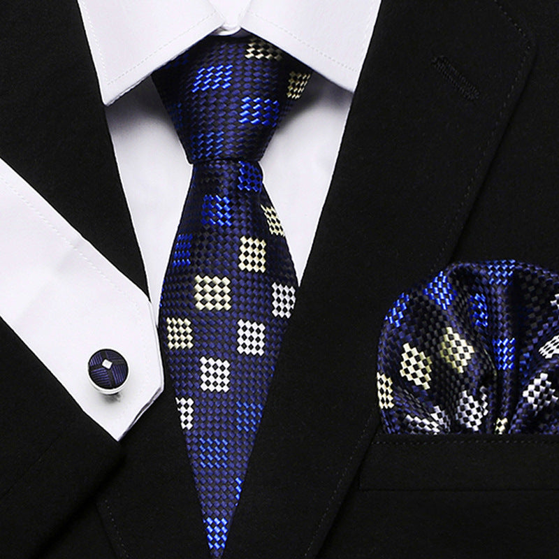 Men's Tie Three-Piece Suit Of New Cashew Flower Series Tie