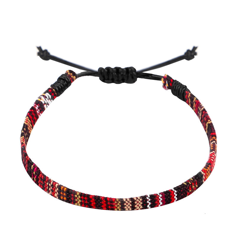 Hand Woven Rainbow Color Anklet Bohemian Style