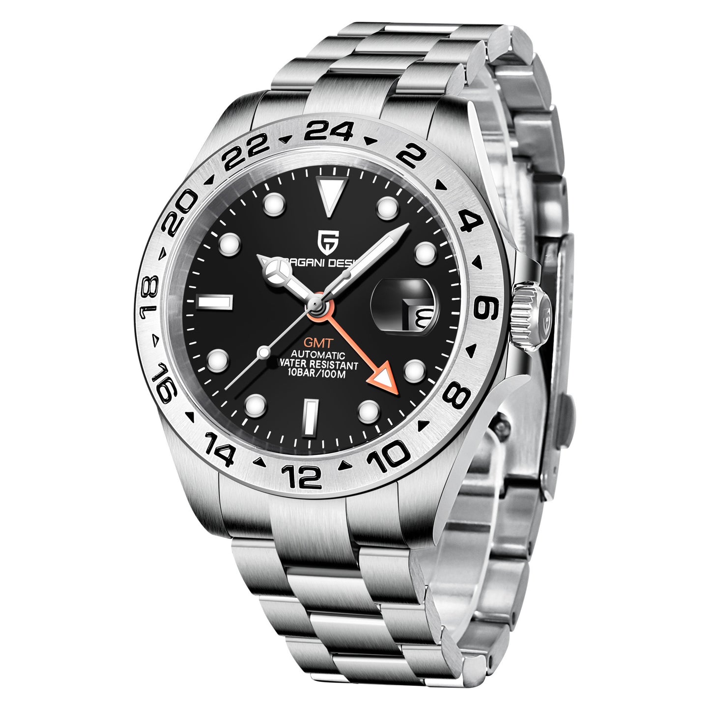 New Men's Sapphire GMT Mechanical Watch