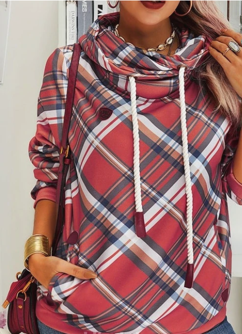 Women's Printed Loose Plus Size Top Long