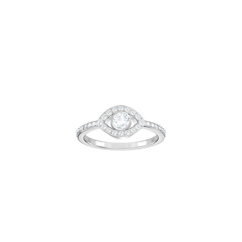 Women's Silver Crystal Eye Ring