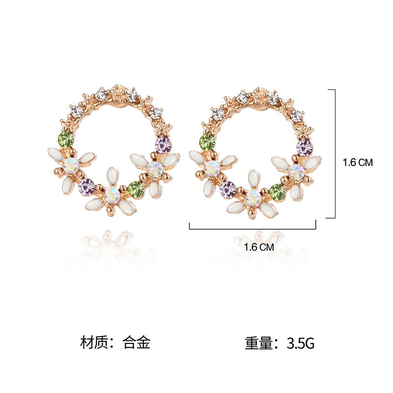 European And American Style Wreath Earrings