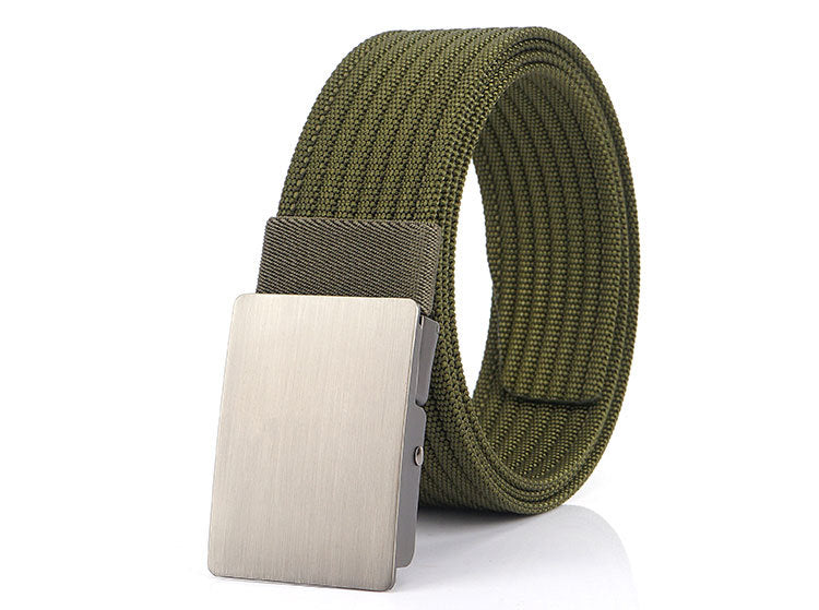 Outdoor Sports Automatic Buckle Canvas Belt