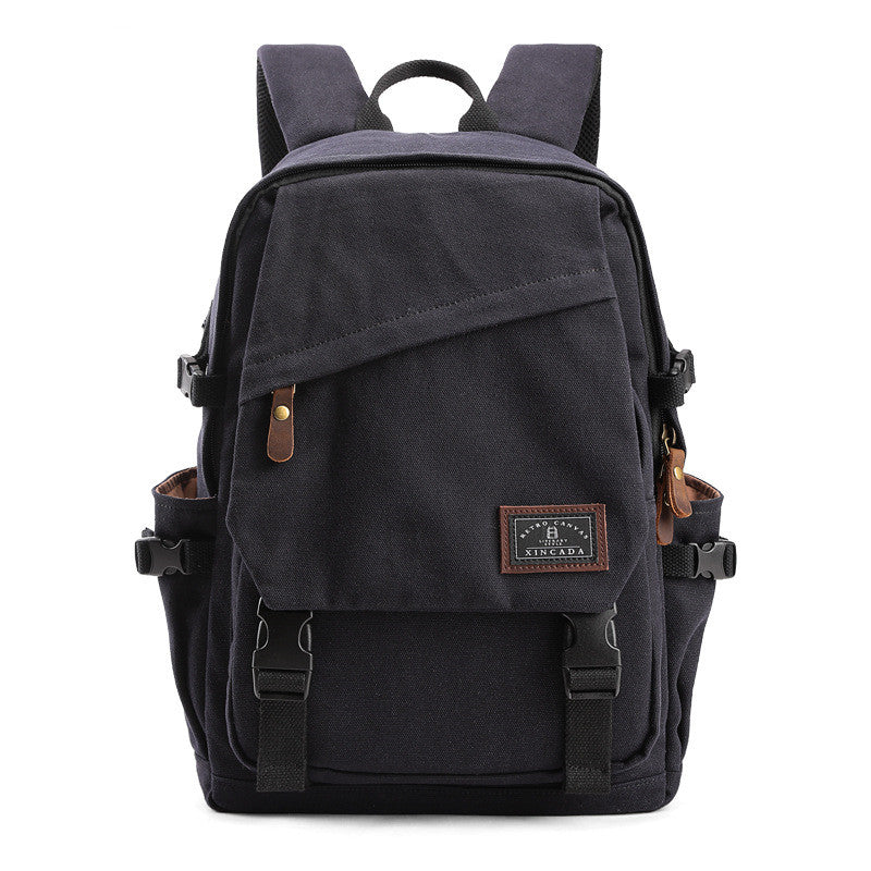 Large Capacity Backpack Canvas With Cover Travel Backpack