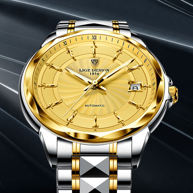 Lige New Tungsten Steel Watch Classic Business High-end Mechanical Watch